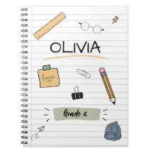 Doodle personnalisé mignon pour la rentrée des enf