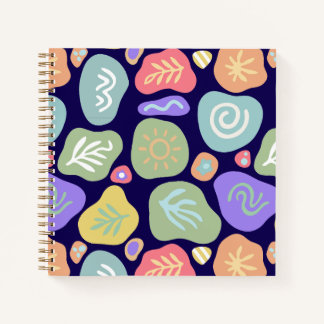 Carnet Doodles de rêve - Boho Nature Vibrant Design Motif