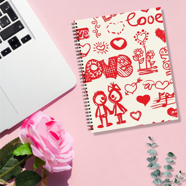 Carnet Doodling Love Thoughts (Créateur téléchargé)