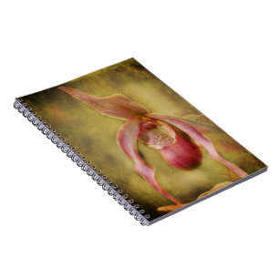 Carnet d'orchidées texturé