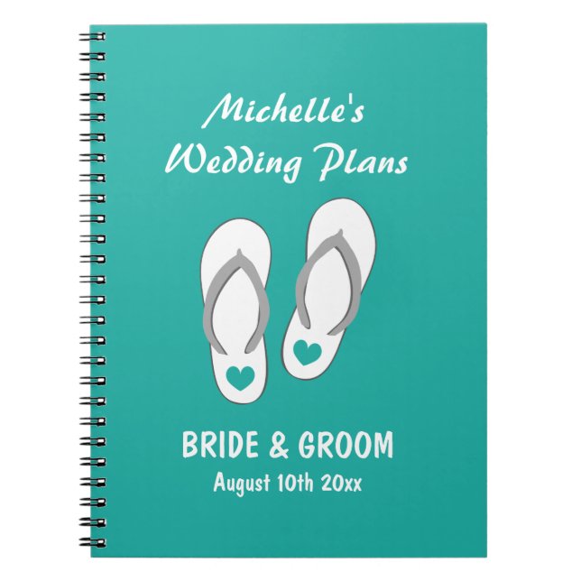 Carnet d'organisateur de wedding planner de plage (Devant)