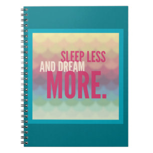 Carnet Dormir Motivationnel Inspirationnel Moins de rêve