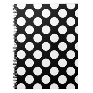 Carnet Dots sans couture motif blanc + votre backgr.