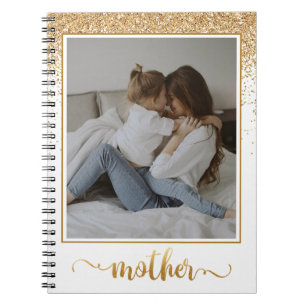 Carnet Douche de Parties scintillant or Photo Collage Fêt