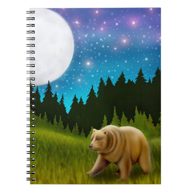 Carnet d'ours gris de nuit (Devant)