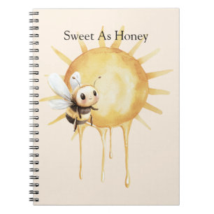 Carnet Doux comme le soleil abeille mignonne heureuse
