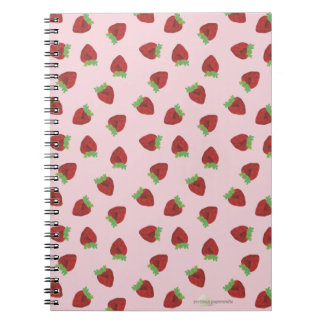 Carnet doux de fraise