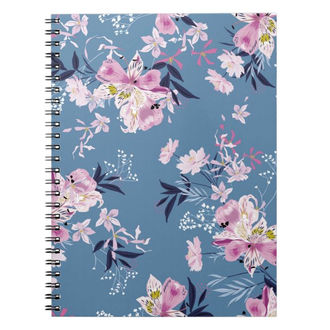 Carnet Doux et délicat Fleur jardin fleuri wi (Devant)