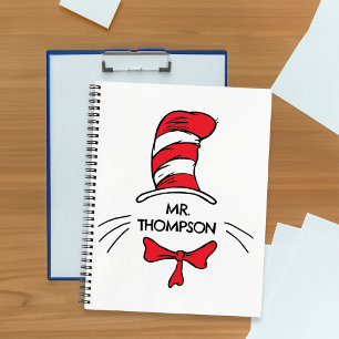 Carnet Dr. Seuss Chat dans le Chapeau Nom de l'enseigna