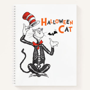 Carnet Dr Seuss Chat d'Halloween en Casquette