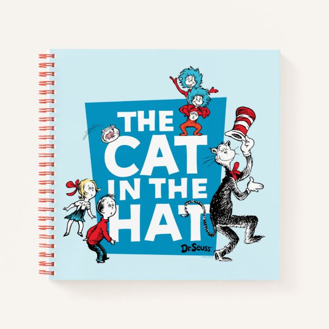Carnet Dr. Seuss | Logo du Chat dans le Chapeau - Personn (Devant)