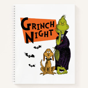 Carnet Dr. Seuss Nuit de Grinch Halloween Graphique