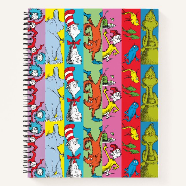 Carnet Dr Seuss | Tranche de caractères (Devant)