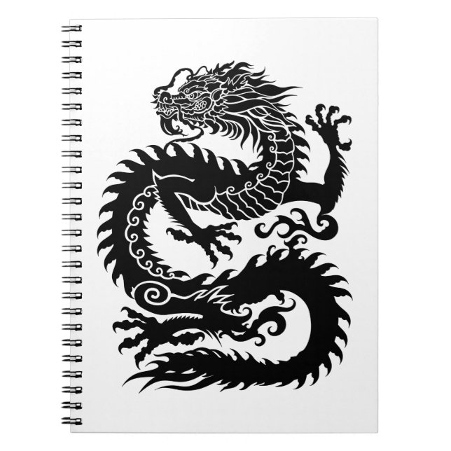 Carnet Dragon chinois traditionnel (Devant)