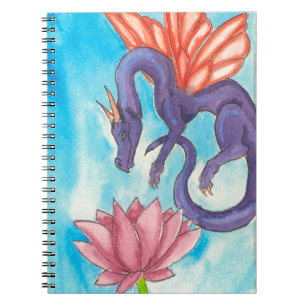 Carnet Dragon de fée violette