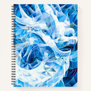 Carnet Dragon de Mosaïque Ciel Bleu