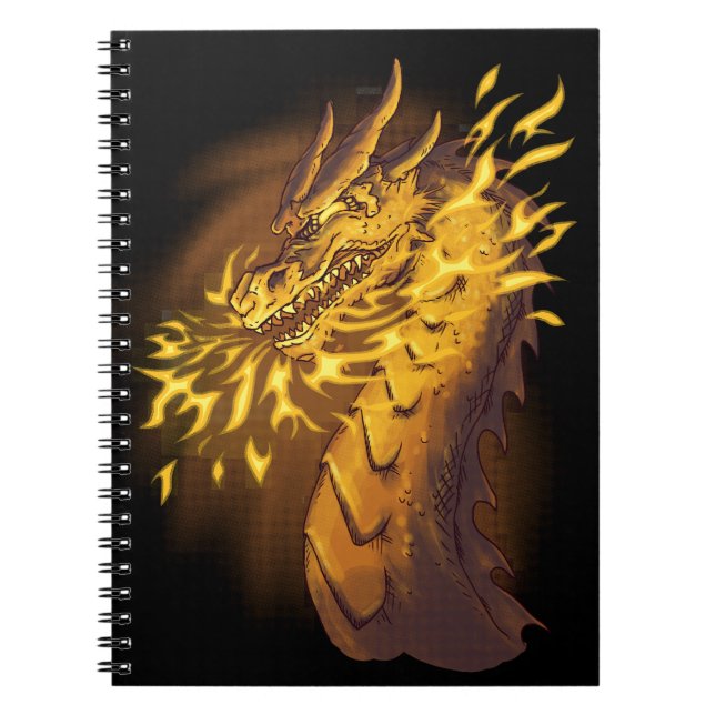 Carnet Dragon d'or du feu (Devant)