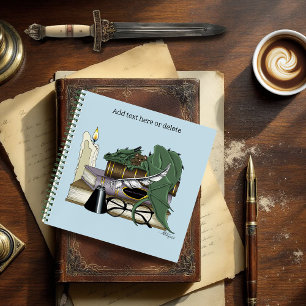Carnet Dragon Endormi Fantaisiste Vert Cosy Amateur de Li