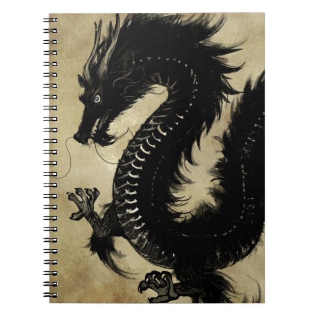 Carnet Dragon noir (Devant)