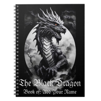 Carnet Dragon noir et blanc