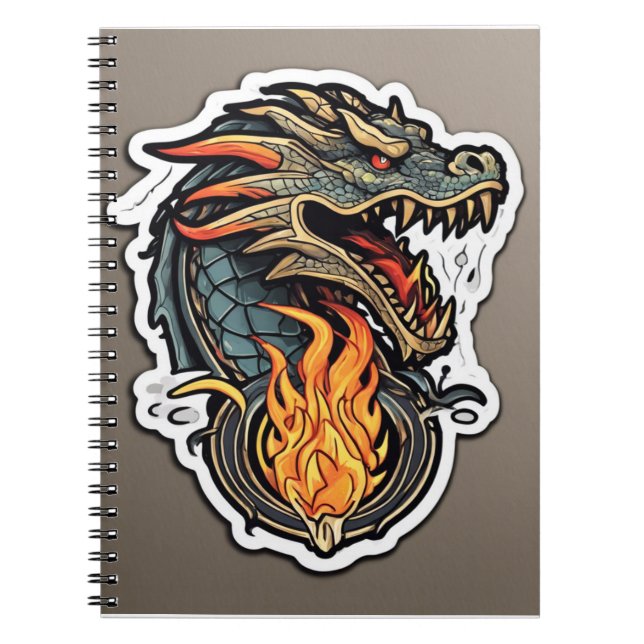 Carnet Dragon Respiration Fire (Devant)
