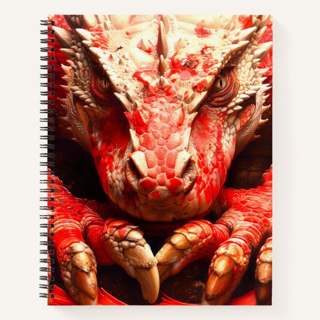 Carnet Dragon rouge (Devant)