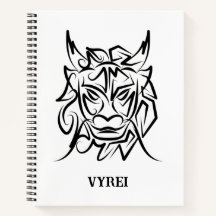 Dragon tribal noir et blanc