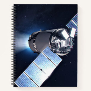 Carnet Dragon Xl Spacecraft Avec Planète Terre À Distance