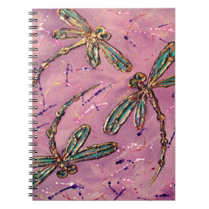 Carnet Dragonflies Pink Fizz
