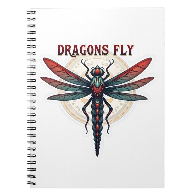 Carnet Dragonfly cool Machiné Steampunk - Dragons Fly - (Devant)