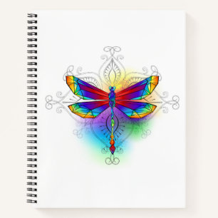 Carnet Dragonfly en arc-en-ciel