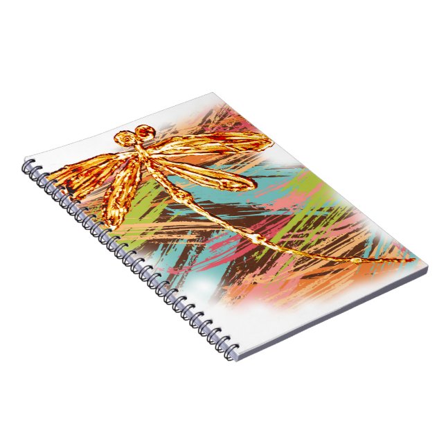 Carnet Dragonfly orange Splash (Côté Droit)
