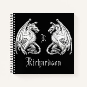 Carnet Dragons à ailes personnalisés