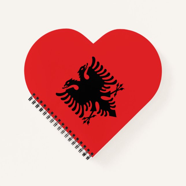 Carnet Drapeau Albanie (Devant)