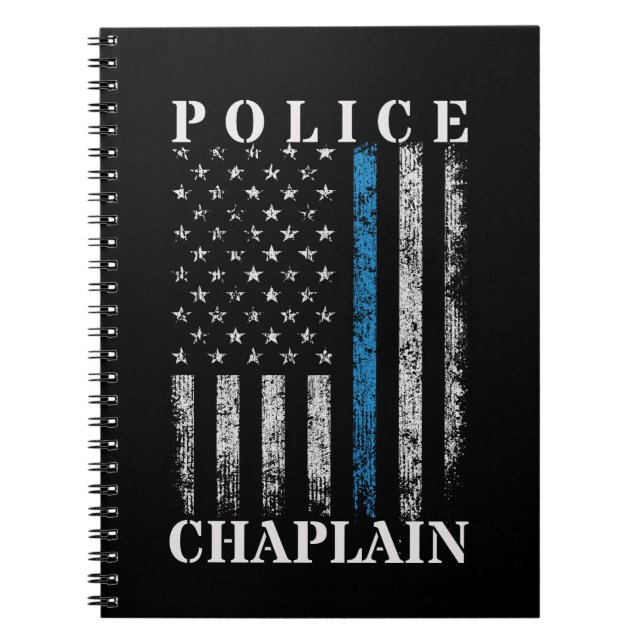 Carnet Drapeau américain de l'aumônier de police (Devant)