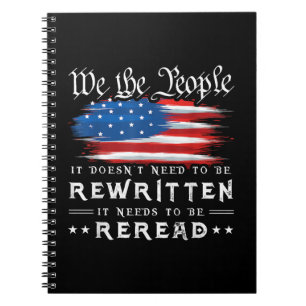 Carnet Drapeau américain La constitution des États-Unis d