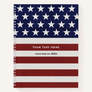 Carnet Drapeau américain Patriotique 4 juillet Personnal