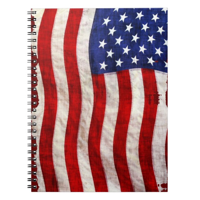 Carnet Drapeau américain patriotique tatoué, États-Unis (Devant)