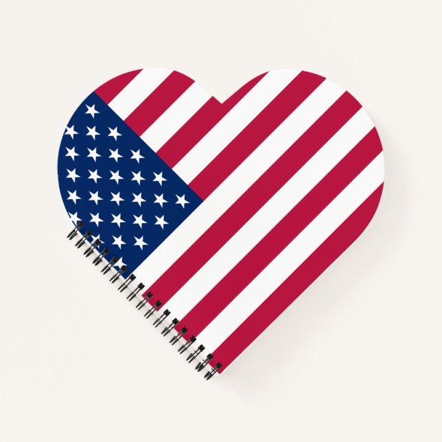 Carnet Drapeau Amérique (Devant)