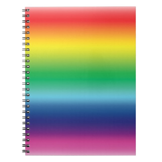 Carnet drapeau arc-en-ciel couleur lgbt (Devant)