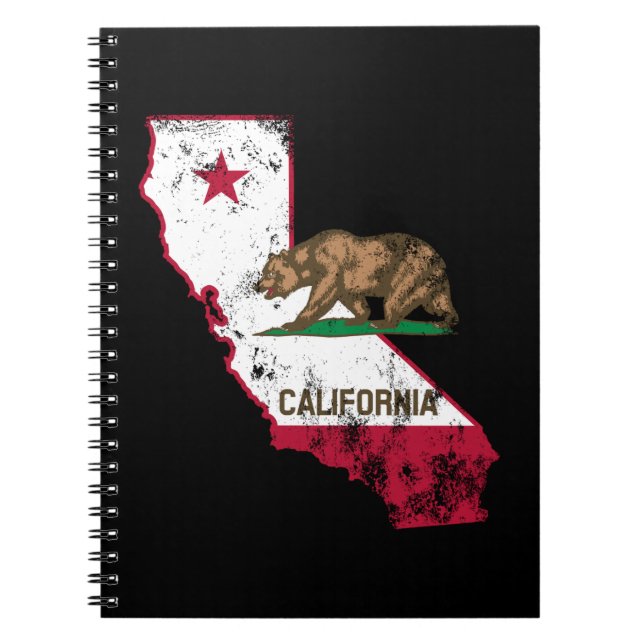 Carnet Drapeau californien patriotique (Devant)