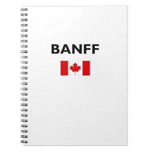 Carnet Drapeau canadien de Banff Couleur claire