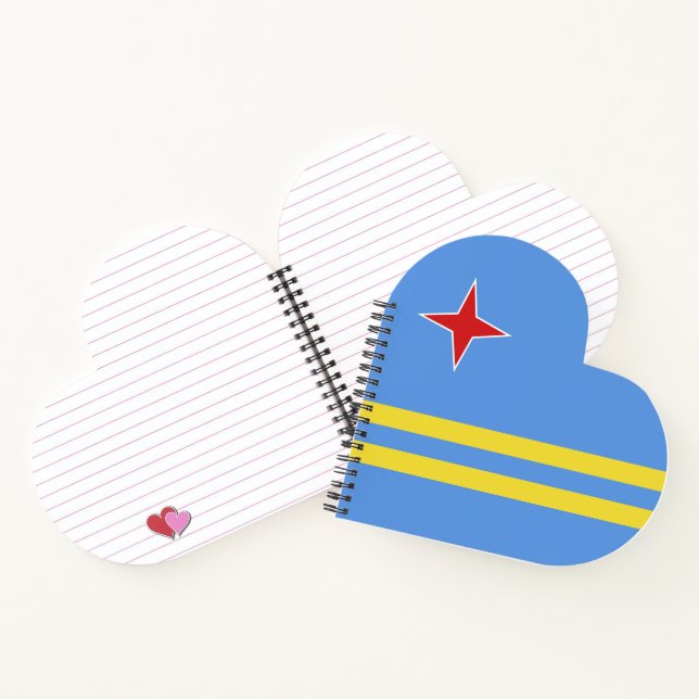 Carnet Drapeau d'Aruba (Intérieur)