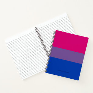 Carnet Drapeau de fierté bisexuel de SlipperyJoe's lavand