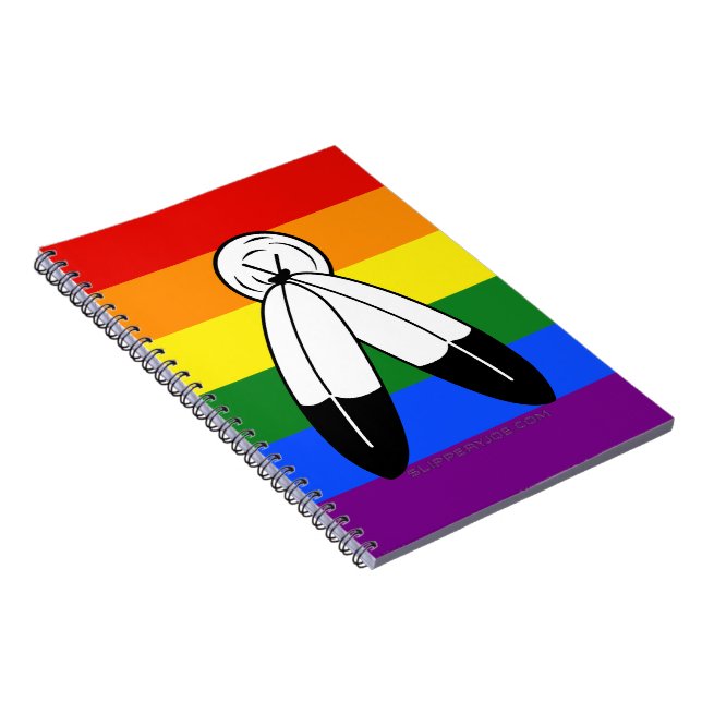Carnet Drapeau de fierté bispirituel de SlipperyJoe's sym (Côté Droit)
