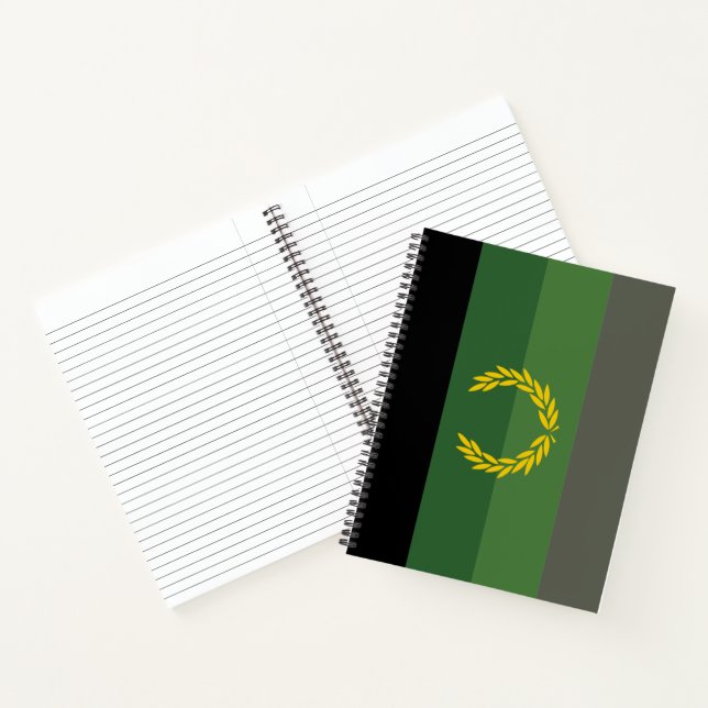 Carnet Drapeau de fierté de l'uniforme militaire (Intérieur)