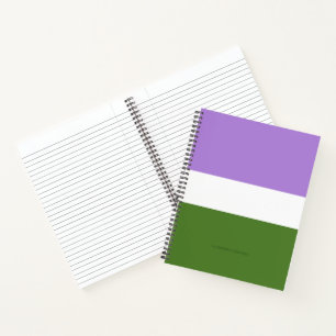 Carnet Drapeau de fierté genderqueer de SlipperyJoe lavan