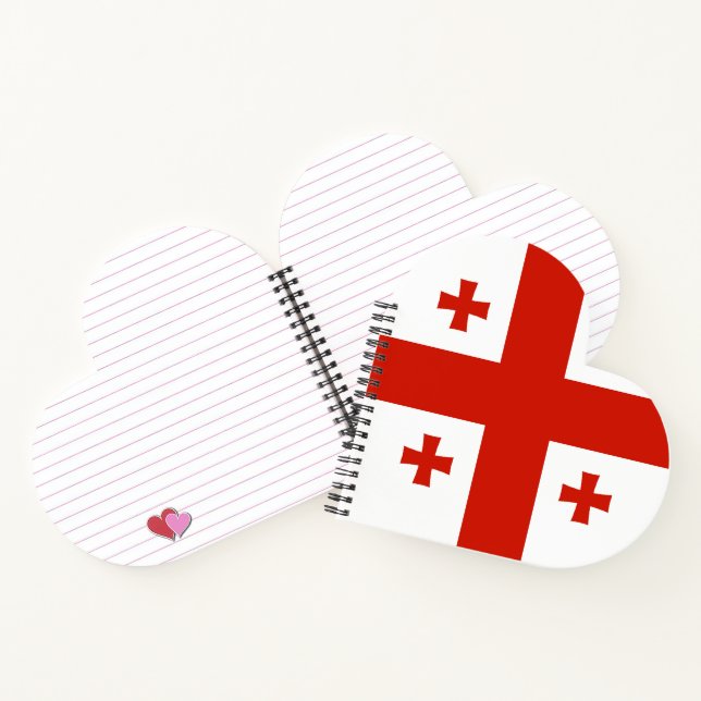 Carnet Drapeau de Géorgie (Intérieur)