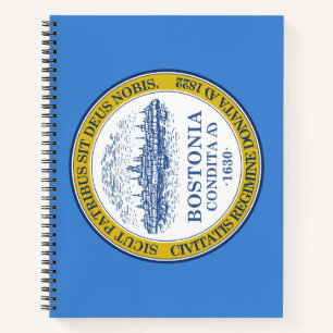 Carnet Drapeau de la ville de Boston (Massachusetts)