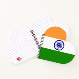 Carnet Drapeau de l'Inde